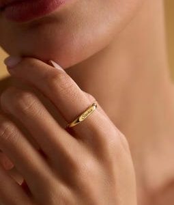 Personalized Custom Name Ring, Dainty Name Ring, Engraved Ring, Name Jewelry, 14K Solid Gold Name Ring, Ring for Women, Gift For Her
