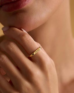 Personalized Custom Name Ring, Dainty Name Ring, Engraved Ring, Name Jewelry, 14K Solid Gold Name Ring, Ring for Women, Gift For Her