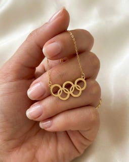 Sterling Silver Athlete Necklace, Minimal Sports Jewelry, Runner Gift, Sports Lover Pendant